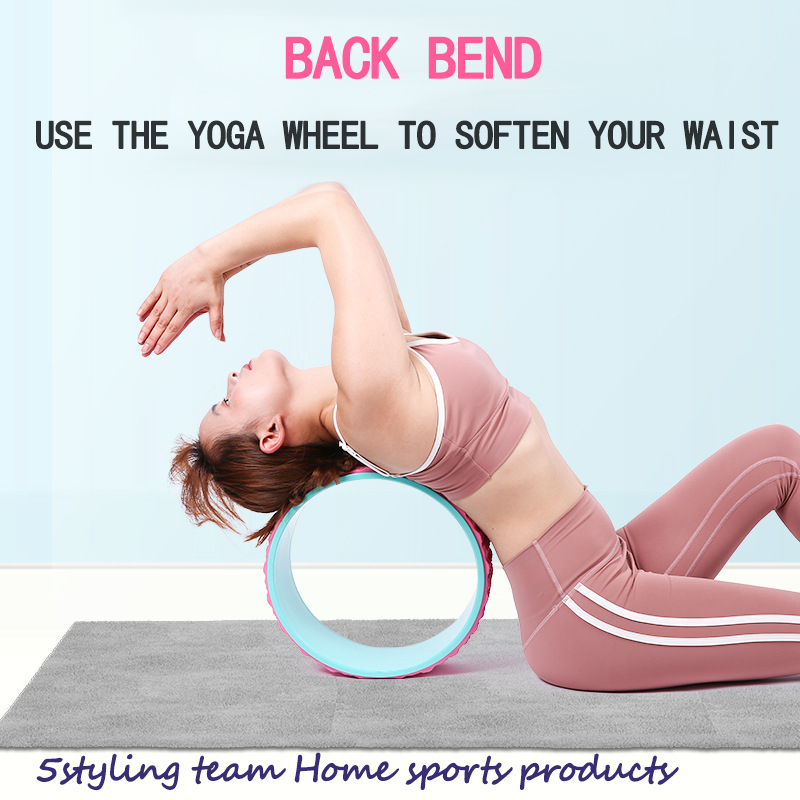 TPE relaxamento muscular roda auxiliar de Yoga dispositivo de fitness abdominal volta dobrando artefato círculo de Yoga Dharma roda fabricante vendas diretas