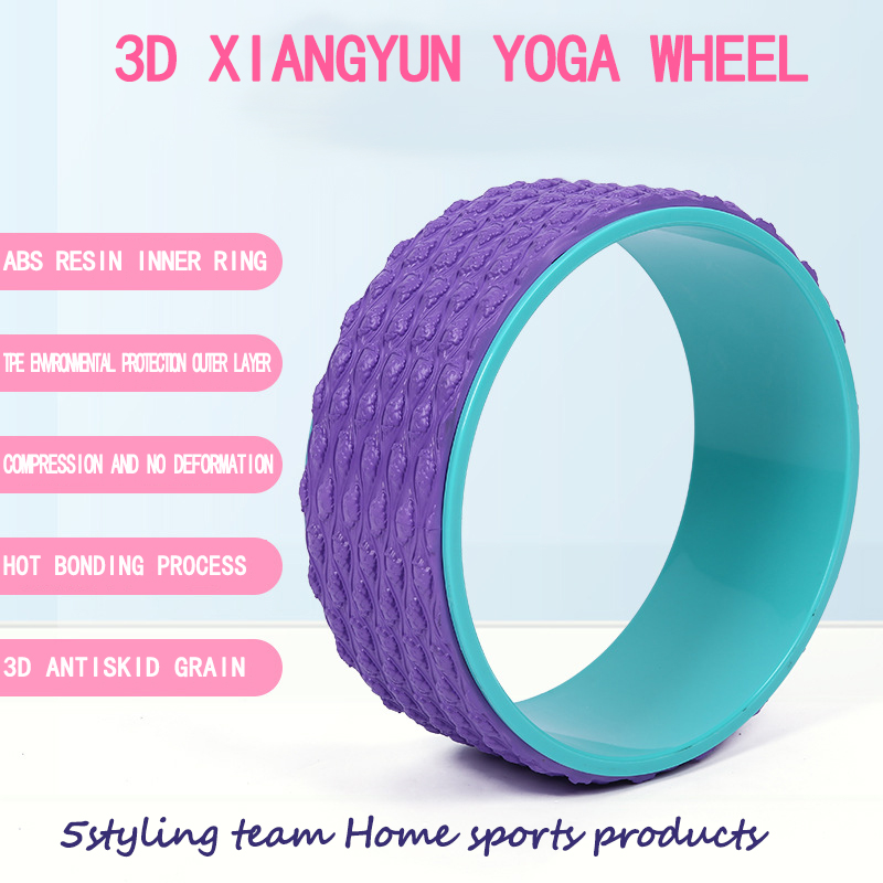 TPE relaxamento muscular roda auxiliar de Yoga dispositivo de fitness abdominal volta dobrando artefato círculo de Yoga Dharma roda fabricante vendas diretas