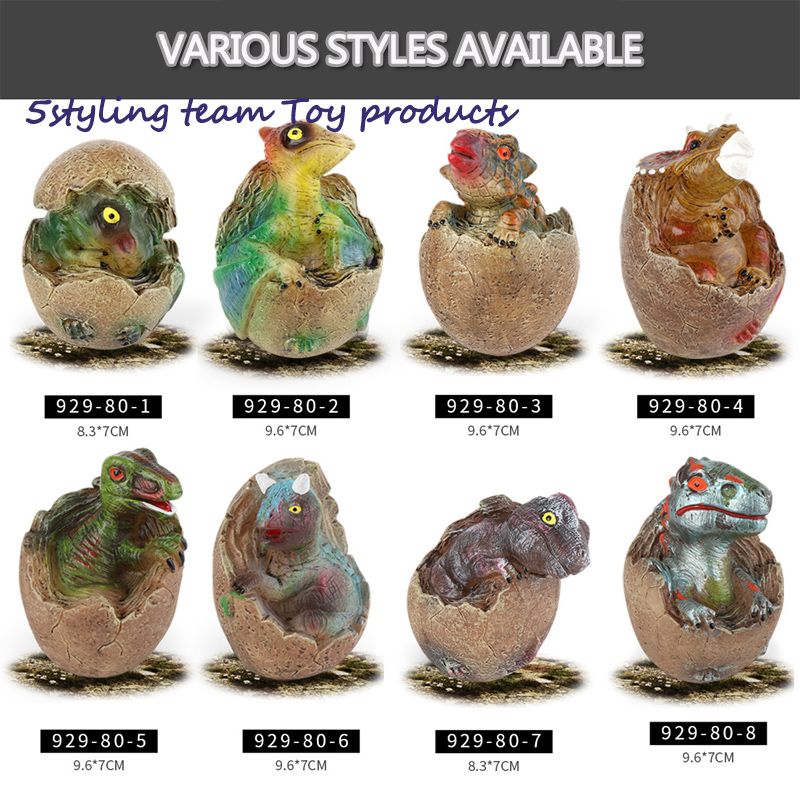 Transfronteiriça propósito especial para Amazon Jurassic borracha macia shell quebra som, luz, ovos de dinossauro, brinquedos educativos para crianças