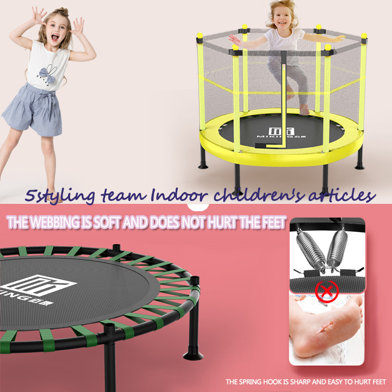 Trampolim de perda de peso Trampolim trampolim família trampolim bebê com rede de proteção quarto infantil pequeno bebê