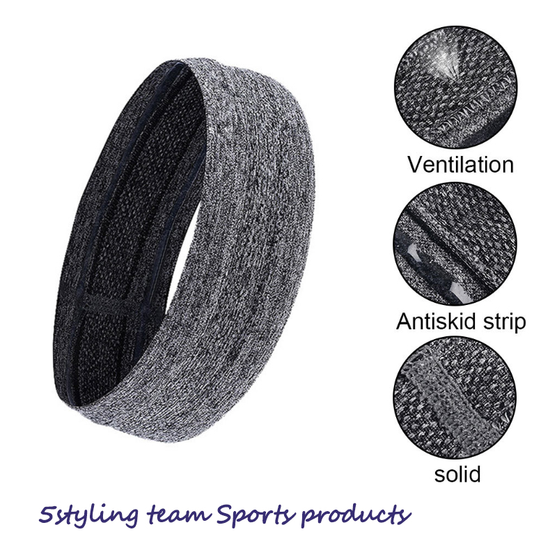 Tocando BANDANA esportiva, Banda de absorção de suor, faixa de cabeça anti-criança e antiperspirante, FIO de cabelo de ioga, BANDANA de esportes de tênis, ações transfronteiriças
